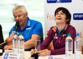 Martina Sablikova with her coach