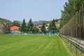 Martinet municipal soccer field located in the Alta Cardanya region, Lleida province, Catalonia Royalty Free Stock Photo