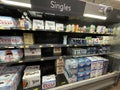 Walmart interior beer section singles