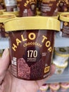 Walmart interior Halo Top small cup cake mix chocolate