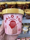 Walmart interior Halo Top small cup cake mix strawberry