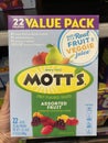 Walmart interior Motts kids snacks family pack