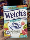 Walmart interior Welches kids fruit snacks value size Royalty Free Stock Photo