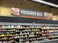 Walmart retail grocery store interior packaged deli