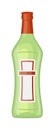 Martini bottle vector illustration.