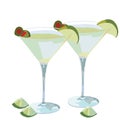 Martini cocktail isolated