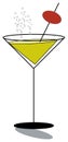 Martini glass Royalty Free Stock Photo