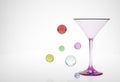 Martini glass abstract Royalty Free Stock Photo