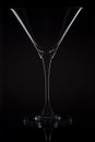 Martini Glass silhouette with highlights Royalty Free Stock Photo