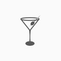 Martini glass icon, glass, cocktail, wine, beverage, drink