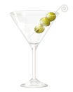 Martini glass Royalty Free Stock Photo