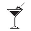 Martini glass icon Royalty Free Stock Photo