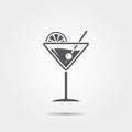 Martini glass icon Royalty Free Stock Photo