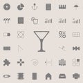 Martini glass icon. web icons universal set for web and mobile Royalty Free Stock Photo
