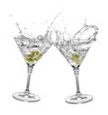 Martini isolated on white Royalty Free Stock Photo