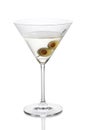 Martini with olives