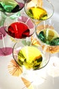 Martini rainbow Royalty Free Stock Photo