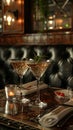 Martini shaken to perfection in a sophisticated London club Royalty Free Stock Photo