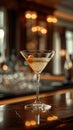 Martini shaken to perfection in a sophisticated London club Royalty Free Stock Photo