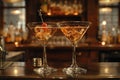 Martini shaken to perfection in a sophisticated London club Royalty Free Stock Photo