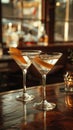 Martini shaken to perfection in a sophisticated London club Royalty Free Stock Photo