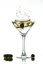 Martini splash Royalty Free Stock Photo