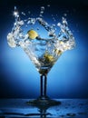 Martini splash Royalty Free Stock Photo