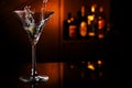 Martini splash Royalty Free Stock Photo