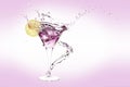 Martini splash Royalty Free Stock Photo