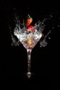 Martini strawberry Royalty Free Stock Photo