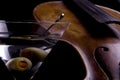 Martini with Violin Royalty Free Stock Photo