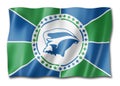 Martinique Collectivity flag, Overseas Territories of France Royalty Free Stock Photo