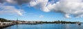 Martinique, Fort de France Ã¢â¬â 2019. Large panoramic view of the waterfront along the city of Fort de France, Martinique Island