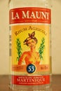 Martinique; France - april 22 2020 : a La Mauny rum bottle