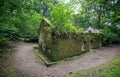 Martinique Island. Ruines of a sugar - rhum factory near Anse Couleuvre Royalty Free Stock Photo