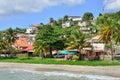 Martinique, picturesque city of Le diamant in West Indies