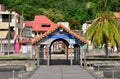 Martinique, picturesque city of Saint Pierre in West Indies Royalty Free Stock Photo