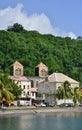 Martinique, picturesque city of Saint Pierre in West Indies Royalty Free Stock Photo