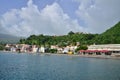 Martinique, picturesque city of Saint Pierre in West Indies Royalty Free Stock Photo