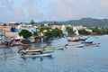 Martinique, picturesque city of Sainte Luce in West Indies