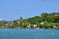 Martinique, picturesque city of Tartane in West Indies