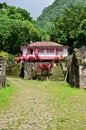 Martinique, picturesque Habitation Ceron in Le Precheur in West Royalty Free Stock Photo