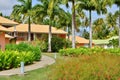 Martinique, picturesque park in the city of Sainte Anne in West Indies