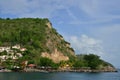 Martinique, picturesque village Bellefontaine in West Indies