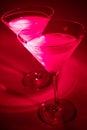 Martinis on Red background Royalty Free Stock Photo