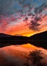 Martins Fork Lake, scenic sunset, Kentucky Royalty Free Stock Photo