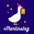 Martinstag goose with lantern