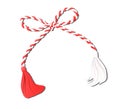 Martisor on white Royalty Free Stock Photo