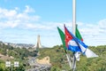 Cuban flag in Algiers city.