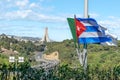 Cuban flag in Algiers city.